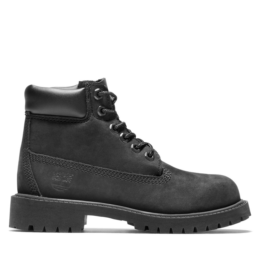 Botas 6-Inch Timberland Argentina Niños - 6-Inch Youth Premium Waterproof - Negras - VPEHFK-759